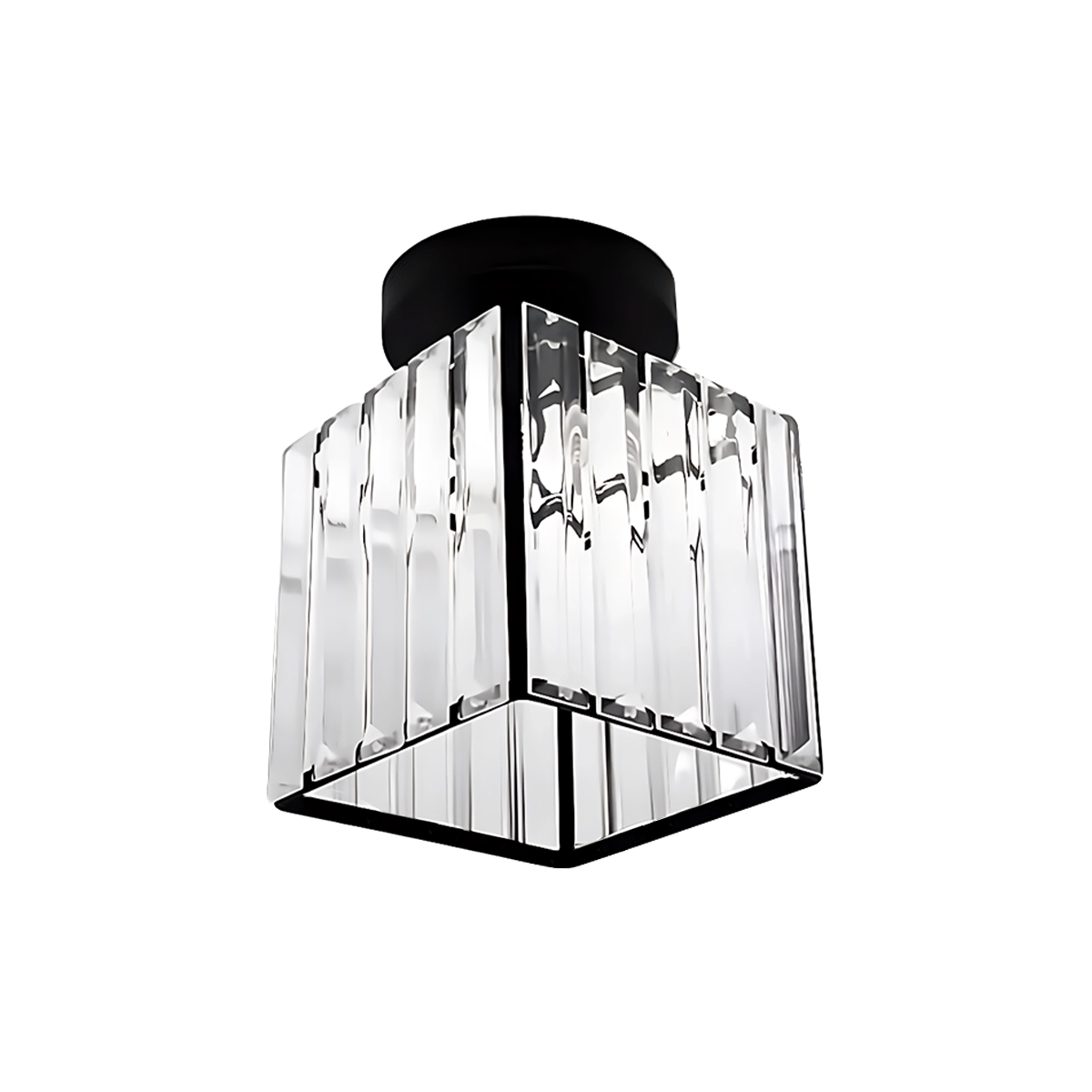 Candil de cristal cubo